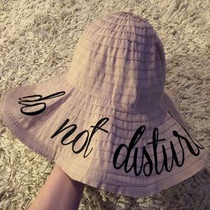 “DO NOT DISTURB” Trendy Wide Brim Vacation Hat!